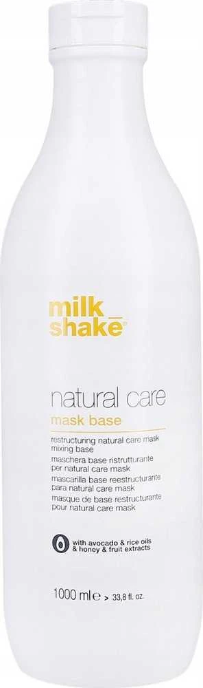 „Milk Shake“ natūralios priežiūros kaukės pagrindas be parabenų. Kreminis kaukė plaukams, 1000 ml.