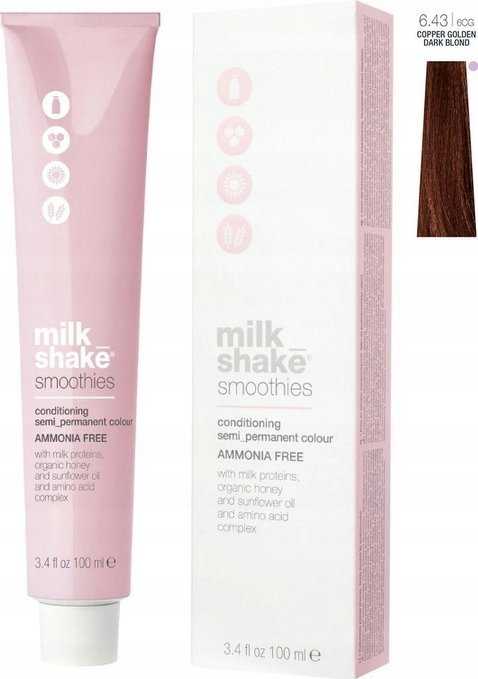 Milk Shake Smoothies Ammonia-Free Semi-Permanent Hair Dye 6.E Natural Exotic Dark Skirtas šviesiems plaukams, 100 ml