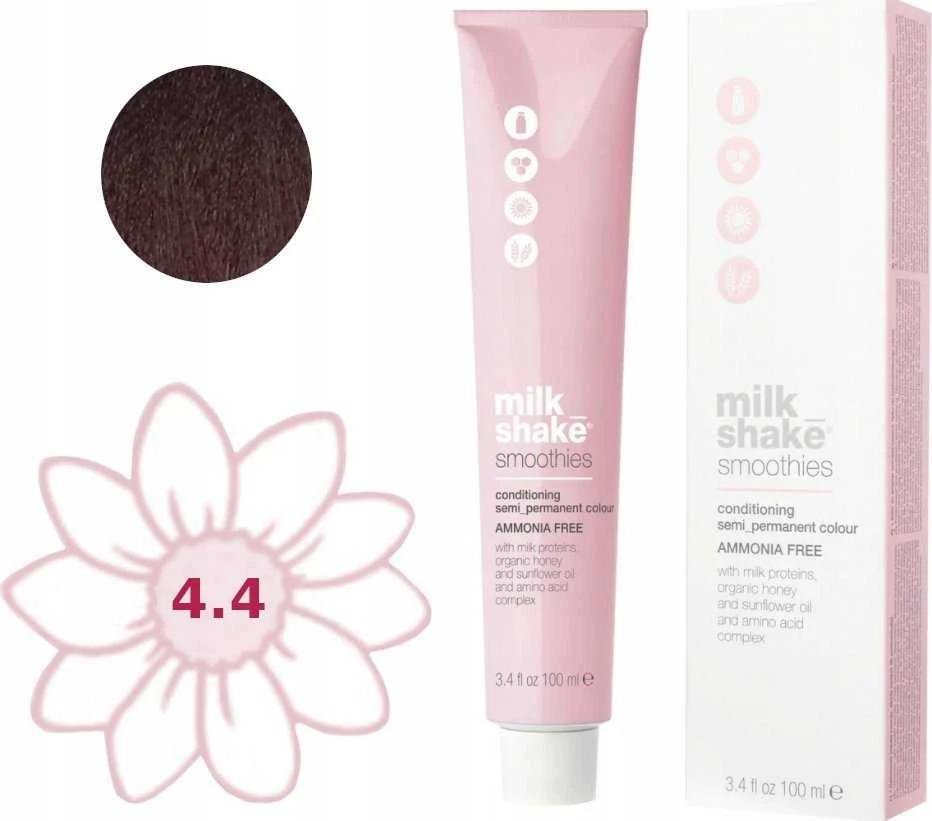 Milk Shake Smoothies 4.414CA plaukų dažai su pakuote