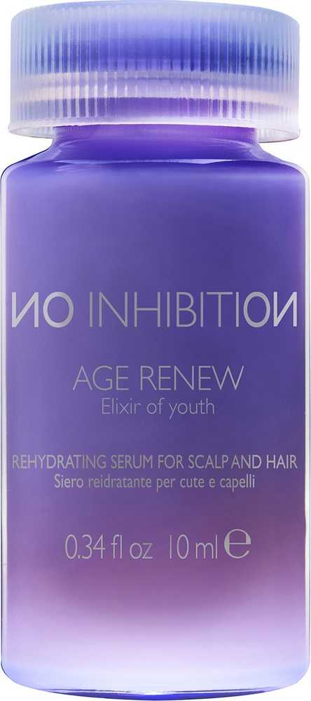 Rinkinys „No Inhibition Age Renew Rehydrating Element O2“ plaukų serumas „Silk & Healthy“, 4 vnt., 10 ml