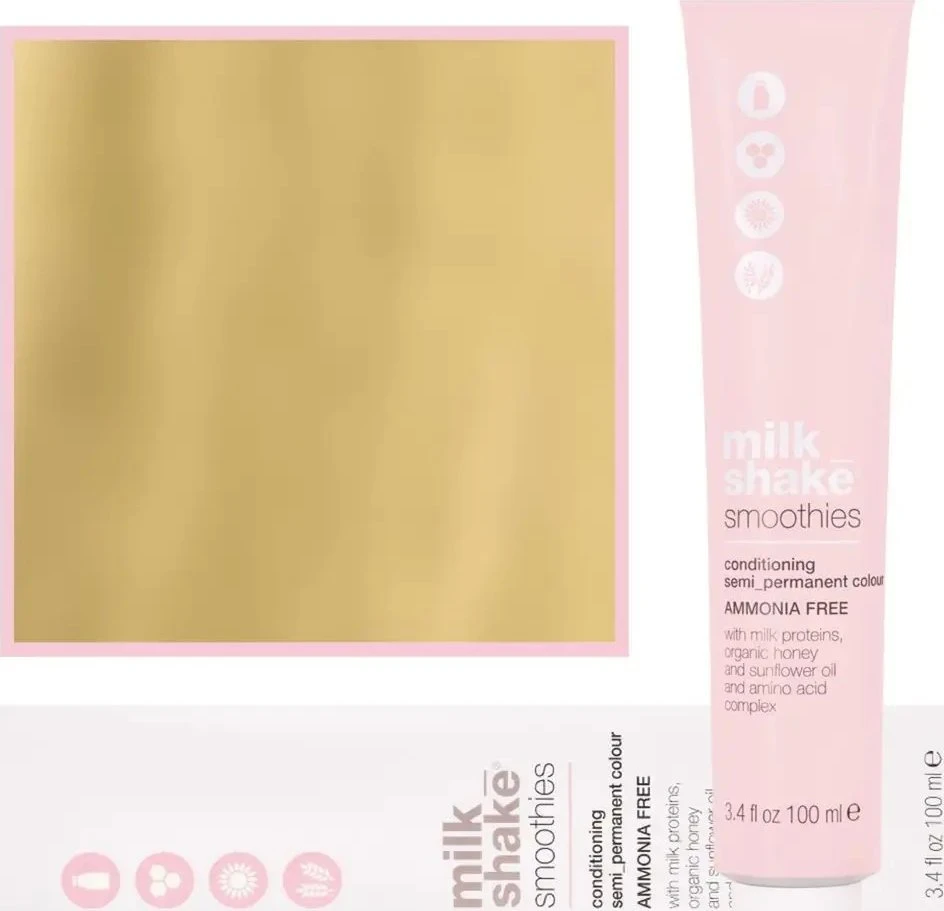 Milk Shake Milk_Shake Smoothies Semi Permanent Color 9 Very Light Skirtas šviesiems plaukams, 100 ml