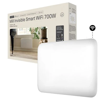 Šildytuvas Mill PA700WIFI4 | 700 W | 9–12 m² patalpoms | Baltas | IPX4
