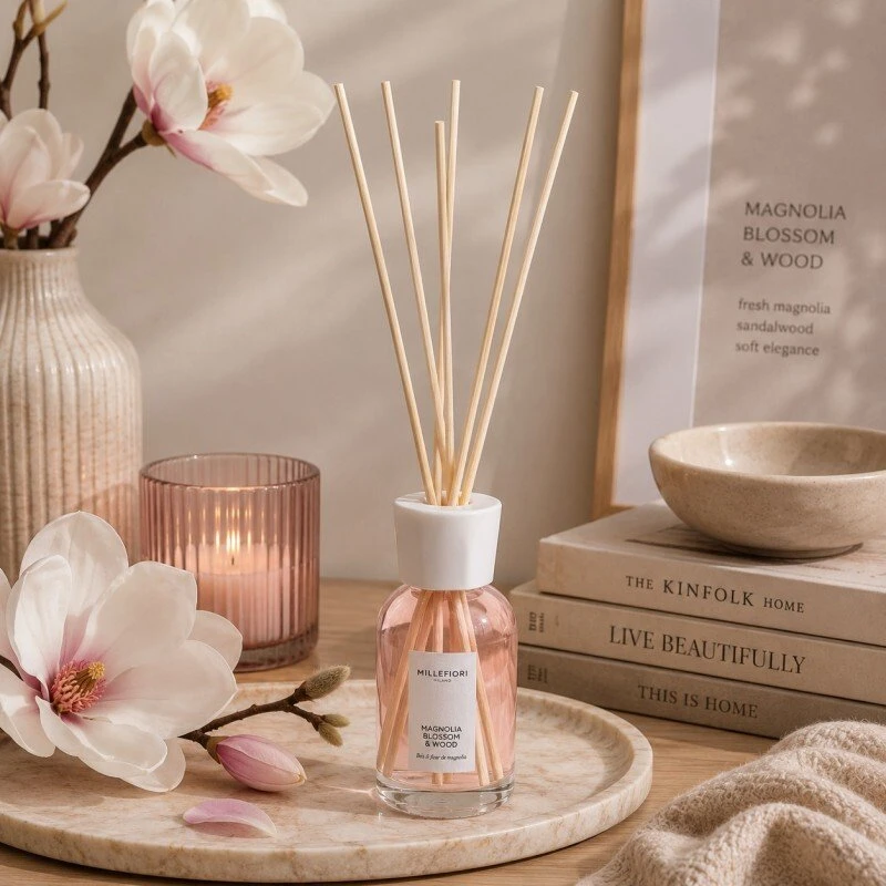 Drėkintuvas Reed Diffuser 100 ml MAGNOLIA BLOSSOM & WOOD MILLEFIORI