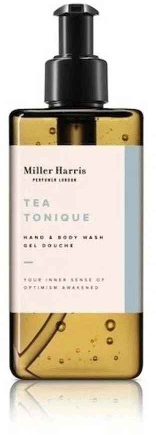 Miller Harris Tea Tonique veganiškas ir be žiaurumo valomasis ir drėkinamasis kūno gelis kūnui ir rankoms kasdieniniam naudojimui, 300 ml