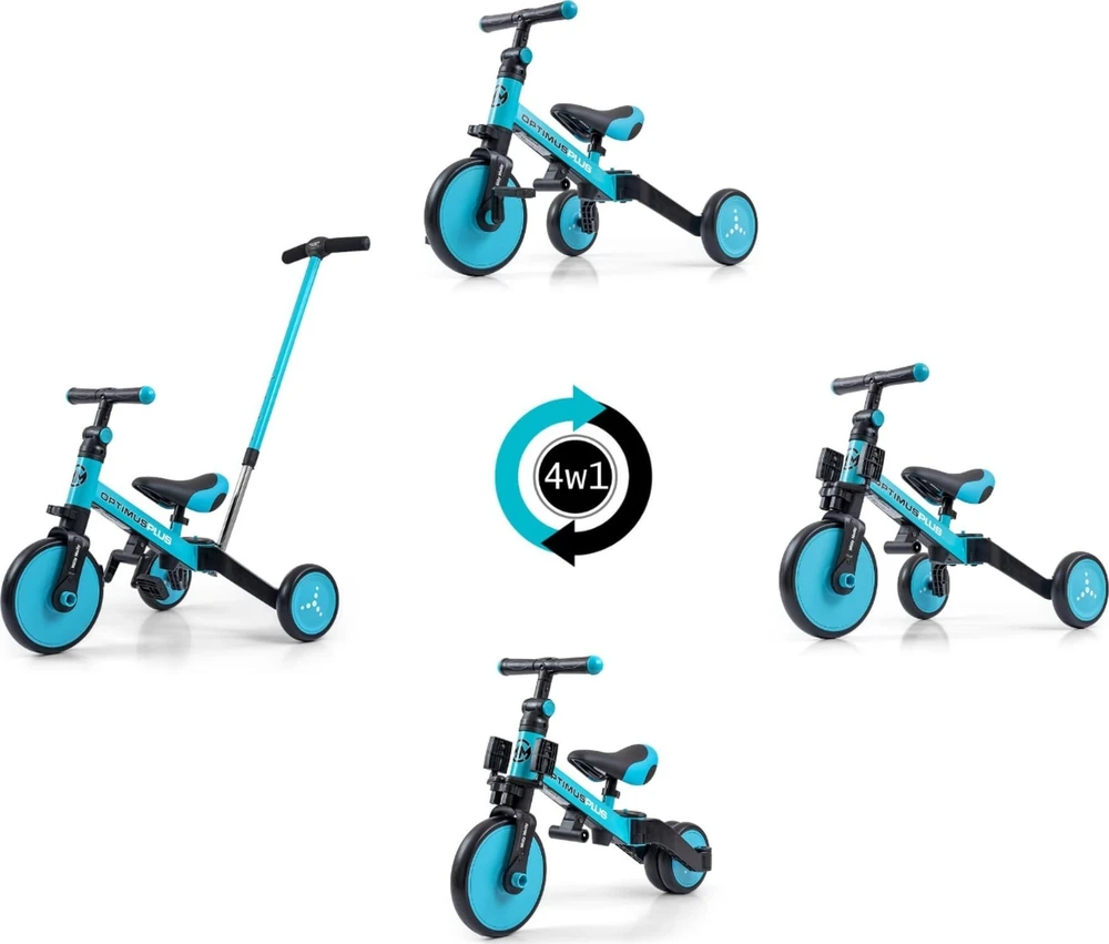 Milly Mally 4-in-1 Optimus Plus dviratukas vaikams
