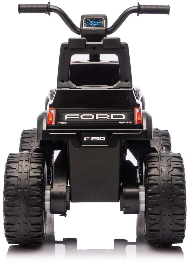 Ford F-150 Raptor Milly Mally elektrinis vaikiškas automobilis juodos spalvos