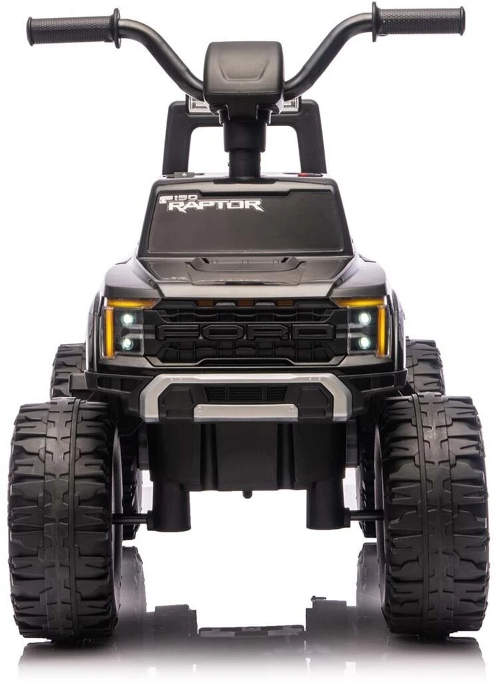 Ford F-150 Raptor Milly Mally elektrinis vaikiškas automobilis juodos spalvos