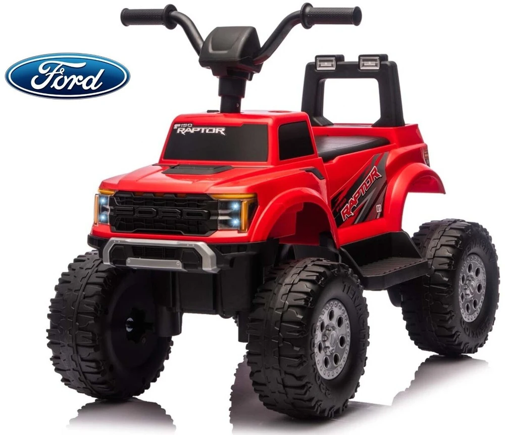 Ford F-150 Raptor Milly Mally elektrinis važiuojamas raudonas automobilis