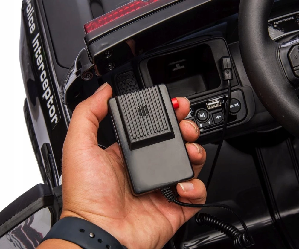 Milly Mally Elektromobilis Ford Ranger Police Juodas