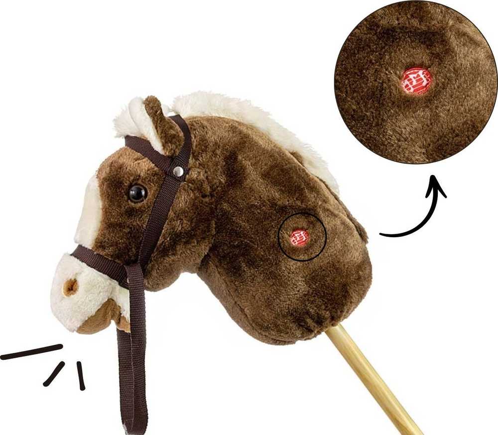 Milly Mally Hobis Stick Horse Tamsiai ruda