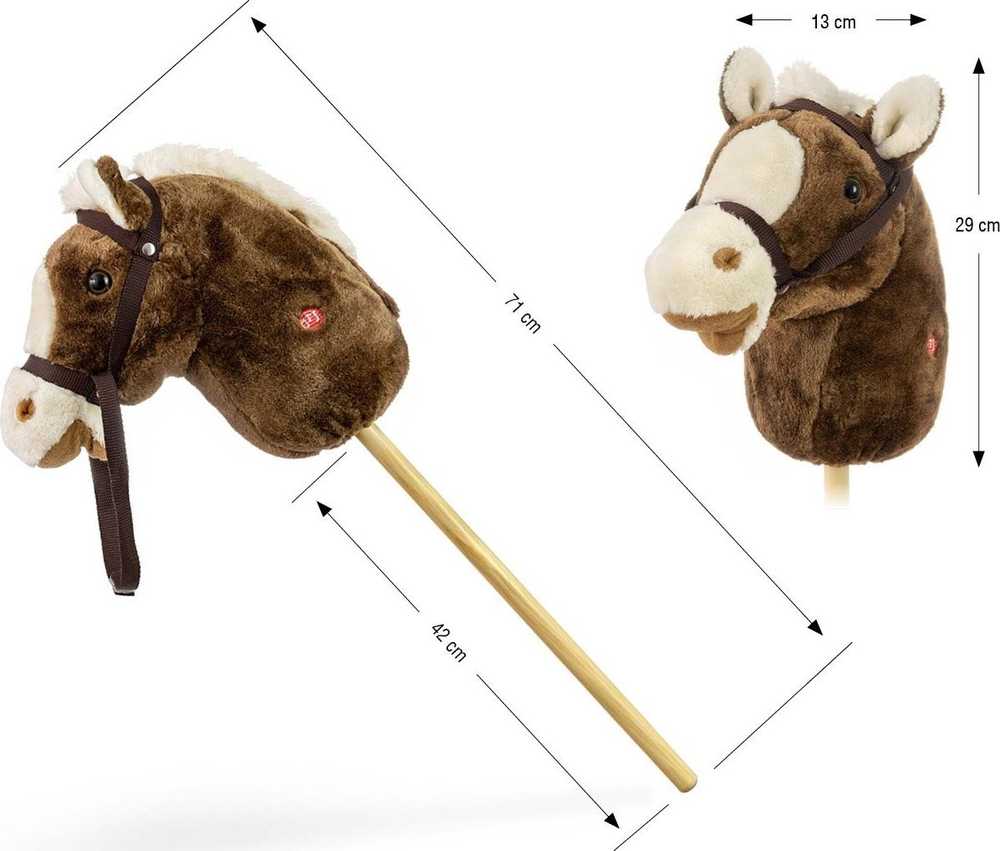 Milly Mally Hobis Stick Horse Tamsiai ruda