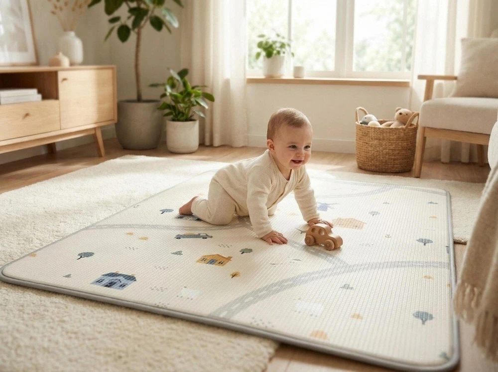Milly Mally susukamas putplasčio kilimėlis, meškiukai ir pastelinis kelias