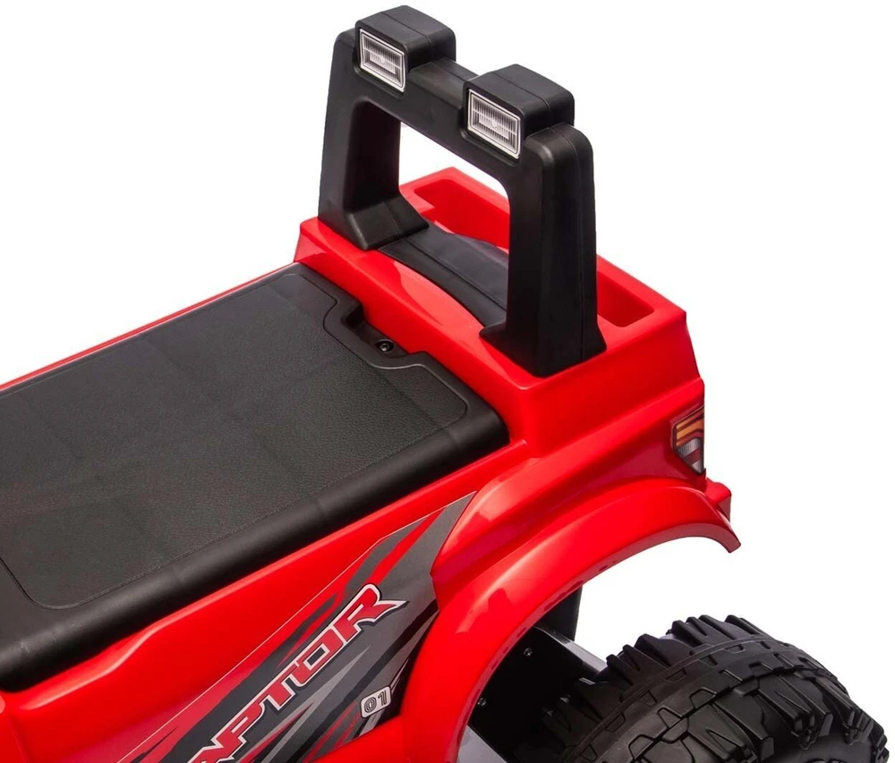 Ford F-150 Raptor Milly Mally elektrinis važiuojamas raudonas automobilis