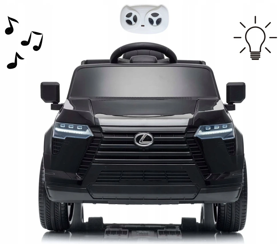 Elektrinis vaikiškas automobilis Milly Mally Lexus GX550 juodas