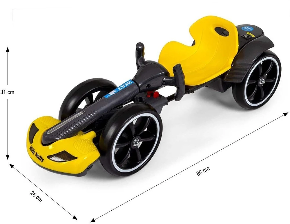 Elektrinis kartingas GOKART BOLT Milly Mally geltonas