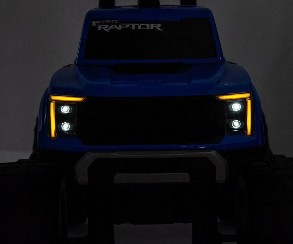 Ford F-150 Raptor Milly Mally elektrinis važiuojamas automobilis mėlynos spalvos