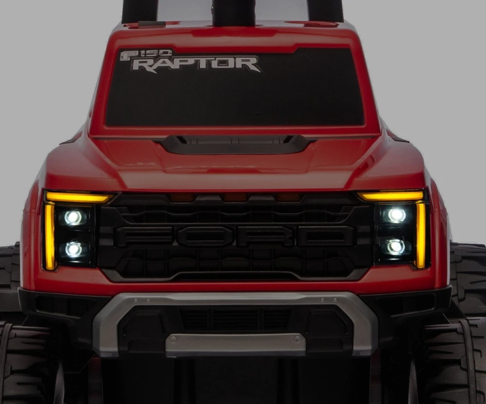 Ford F-150 Raptor Milly Mally elektrinis važiuojamas raudonas automobilis