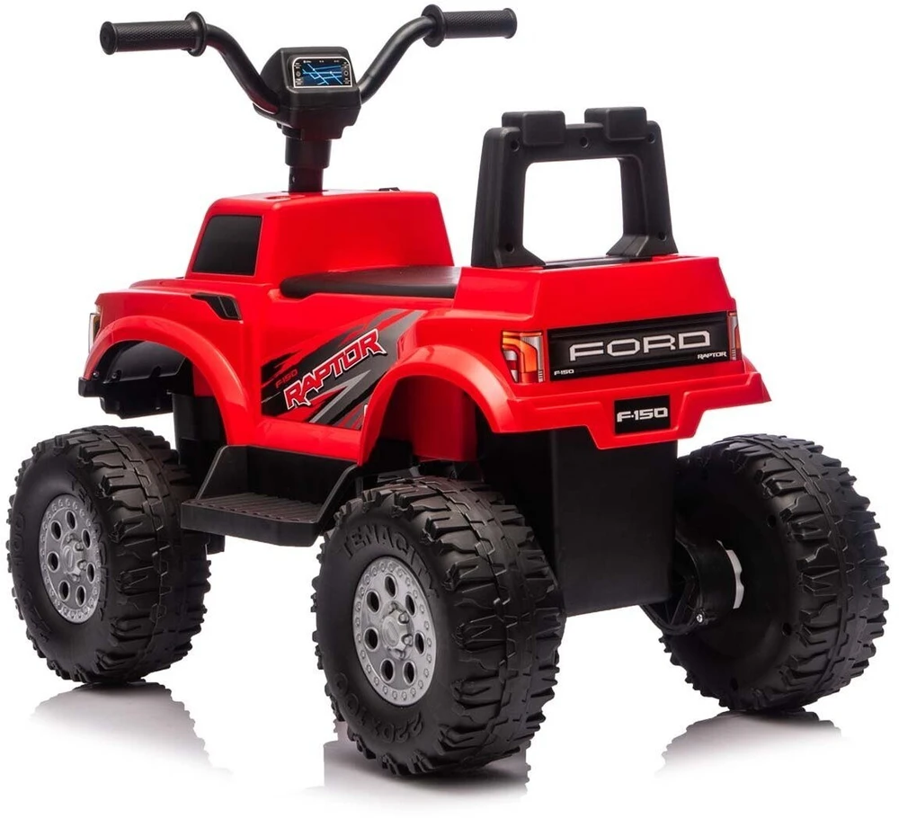 Ford F-150 Raptor Milly Mally elektrinis važiuojamas raudonas automobilis