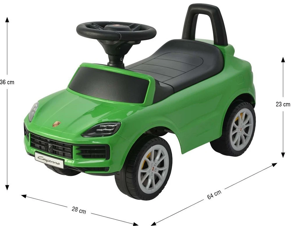 Milly Mally Porsche Cayenne S žalias važiuojantis automobilis