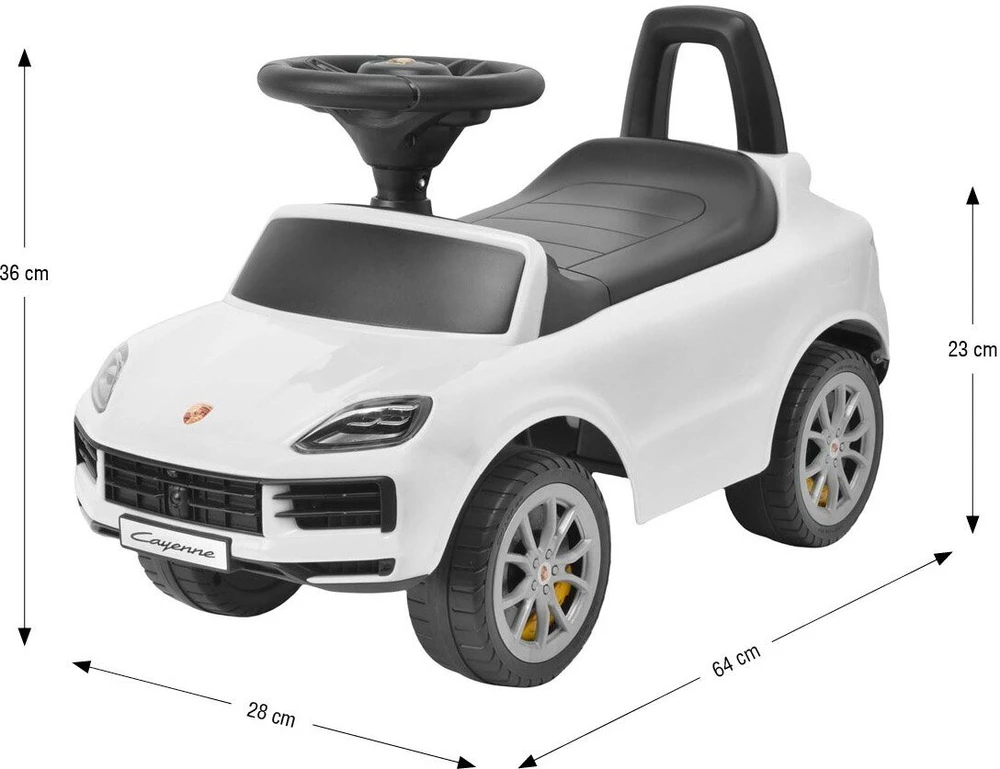 Milly Mally Važiuoklė Baltas „Porsche Cayenne S“ vairuojamas automobilis
