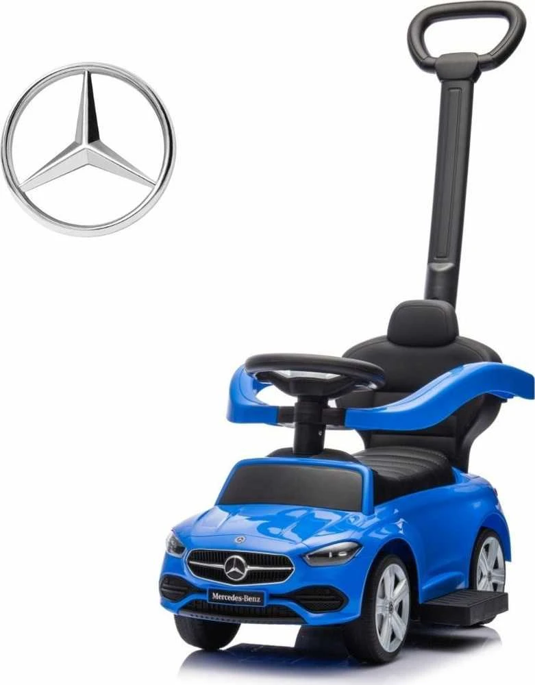 Mėlyna MILLY MALLY 6106 Transporto priemonė su rankena Mercedes C-Class Mėlyna