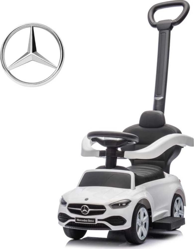 MILLY MALLY 6105 Mercedes C klasės transporto priemonė su rankena balta