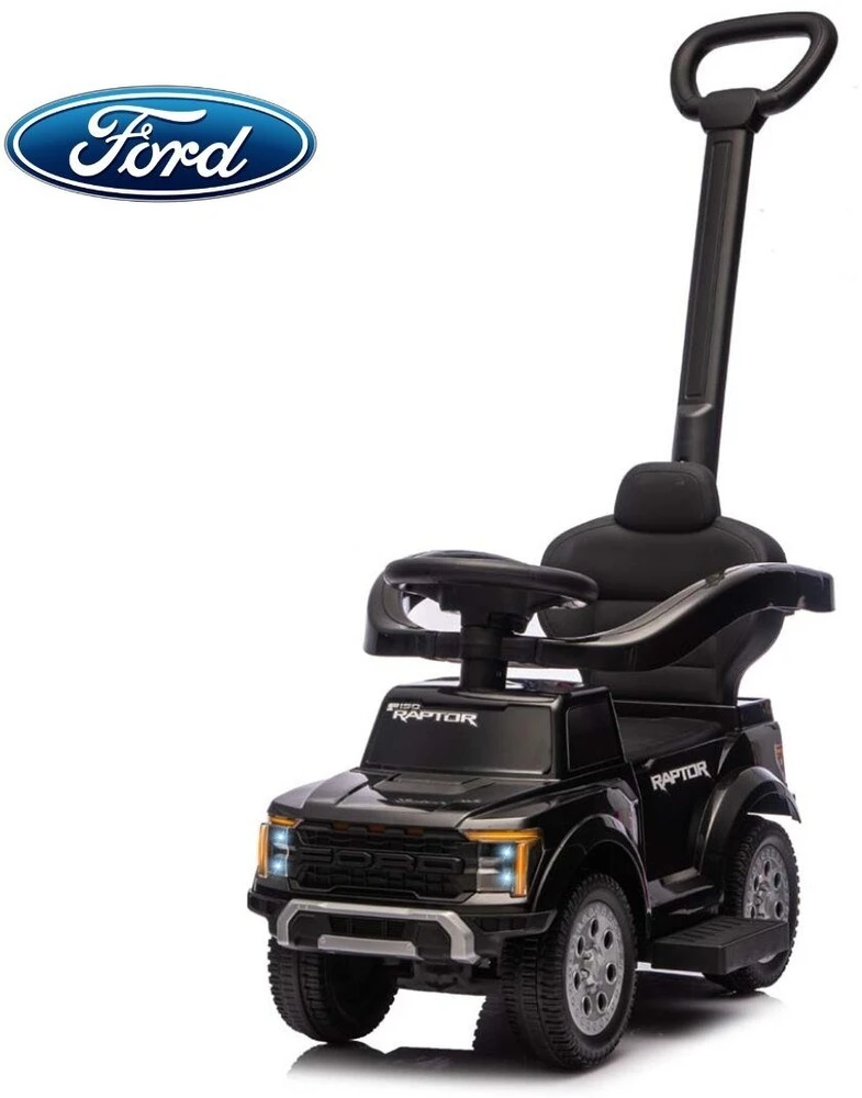 Milly Mally Važiuoklė su rączką Ford F-150 3w1 Juodas