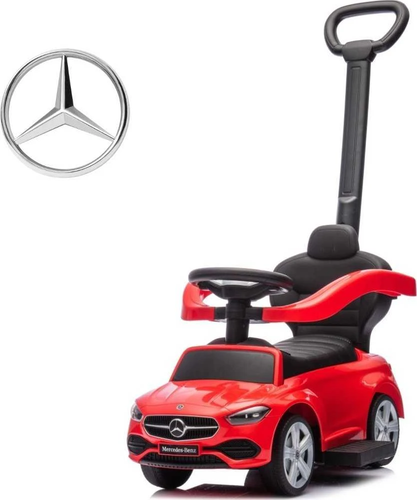 MILLY MALLY 6104 Mercedes C klasės raudona transporto priemonė su rankena