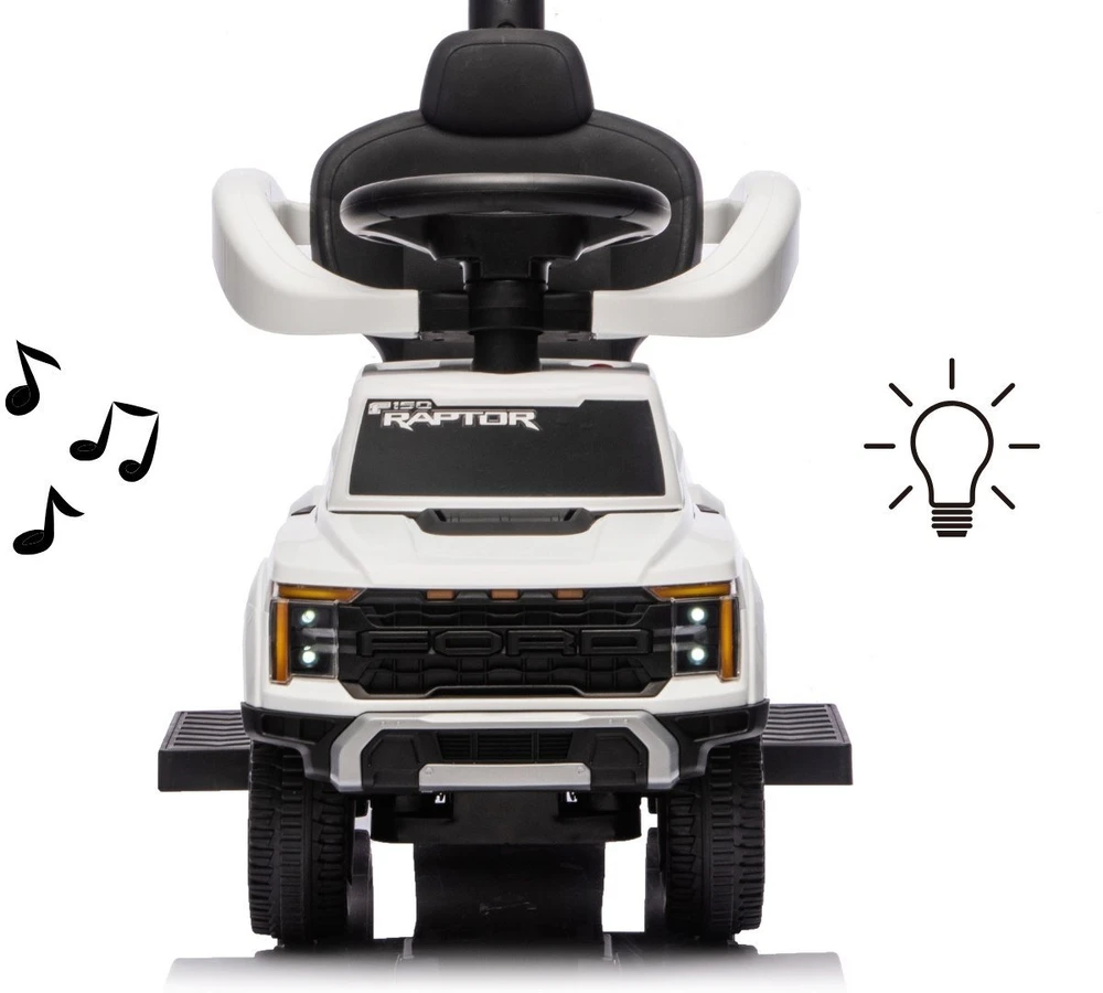 Milly Mally Važiuoklė su rączką Ford F-150 3w1 Baltas