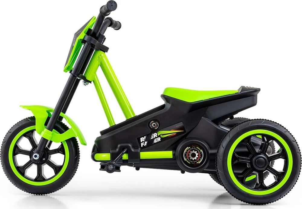 Vaikiškas pedalinis kartingas Milly Mally Rider žalias