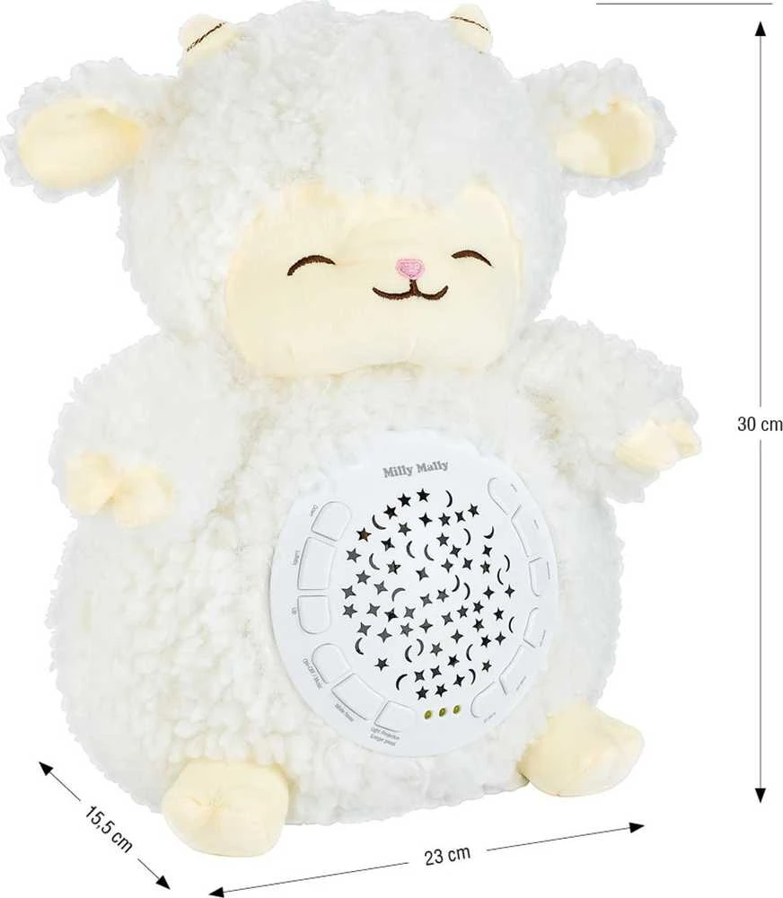MILLY MALLY Milly Sheep projektorius pliušinis žaislas