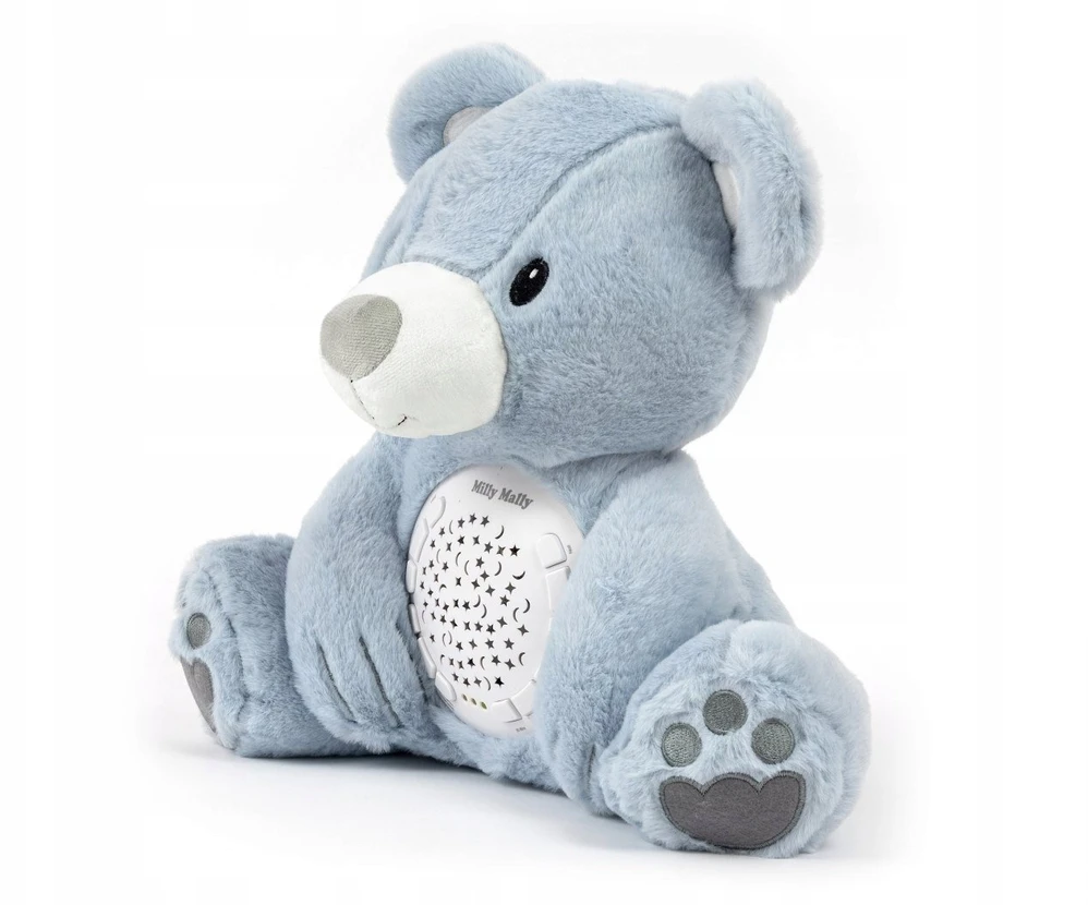 Mėlyna MILLY MALLY pliušinis žaislas su projektoriumi Milly Bear Mėlyna