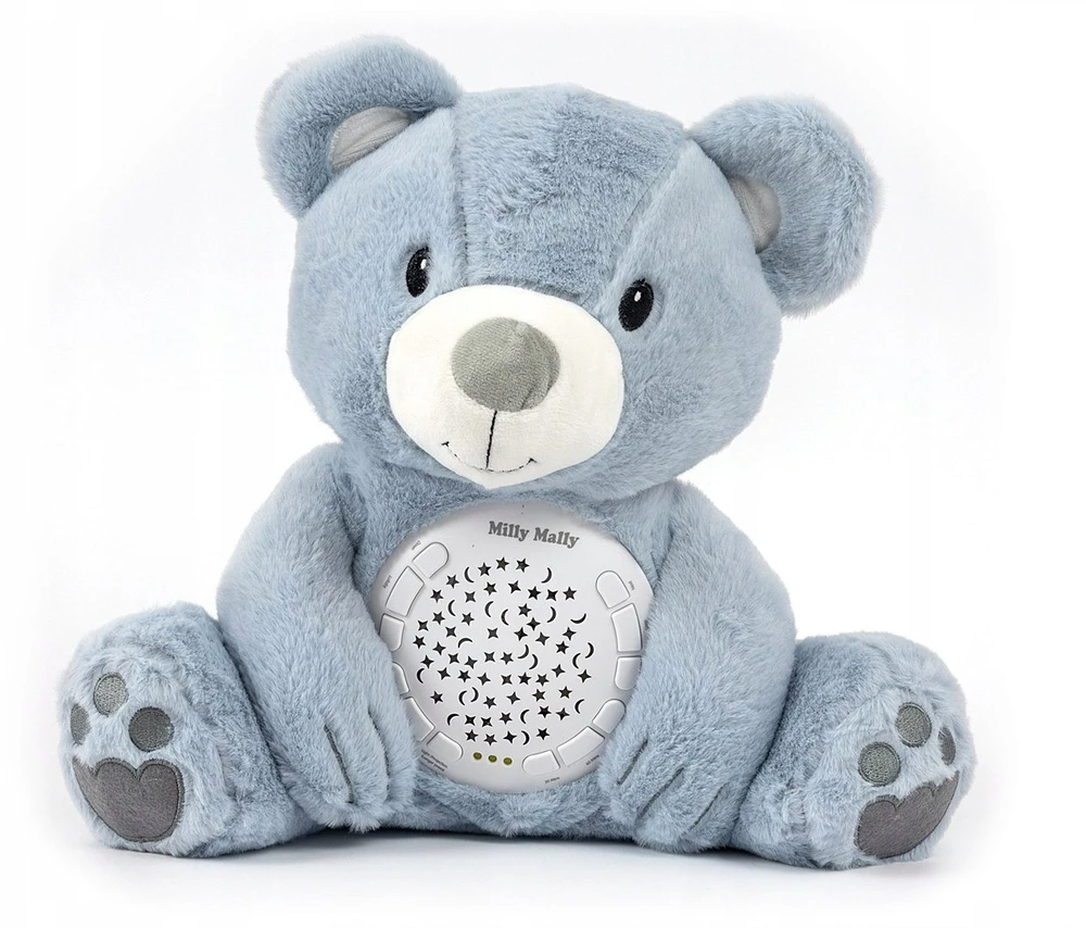 Mėlyna MILLY MALLY pliušinis žaislas su projektoriumi Milly Bear Mėlyna