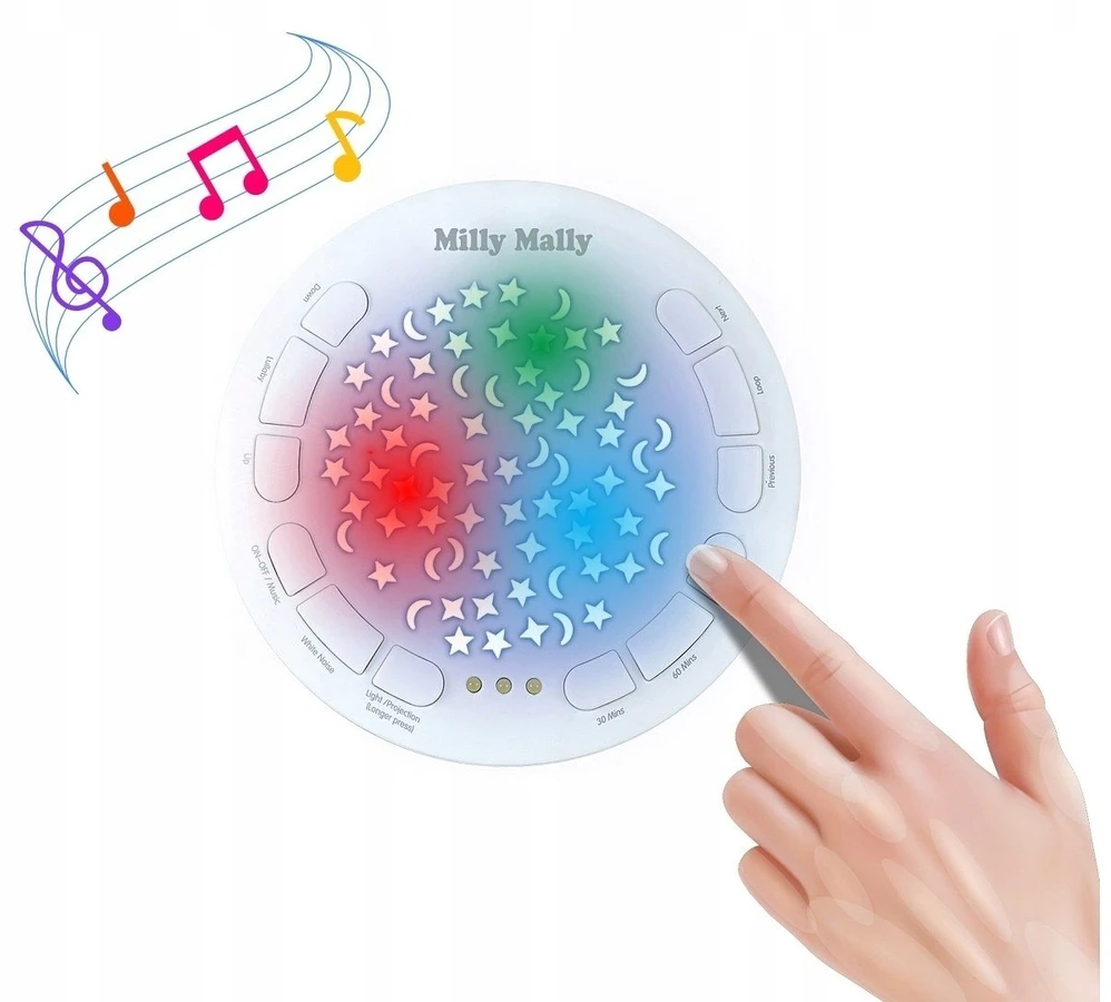Mėlyna MILLY MALLY pliušinis žaislas su projektoriumi Milly Bear Mėlyna