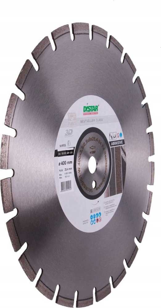 Deimantinis pjovimo diskas DISTAR 13085129026; 400 mm; 3,5/2,5 mm; 25,4 mm