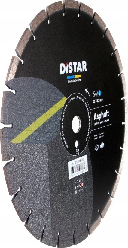 350 mm Distar ASPHALT asfalto ir šviežio betono pjovimo diskas