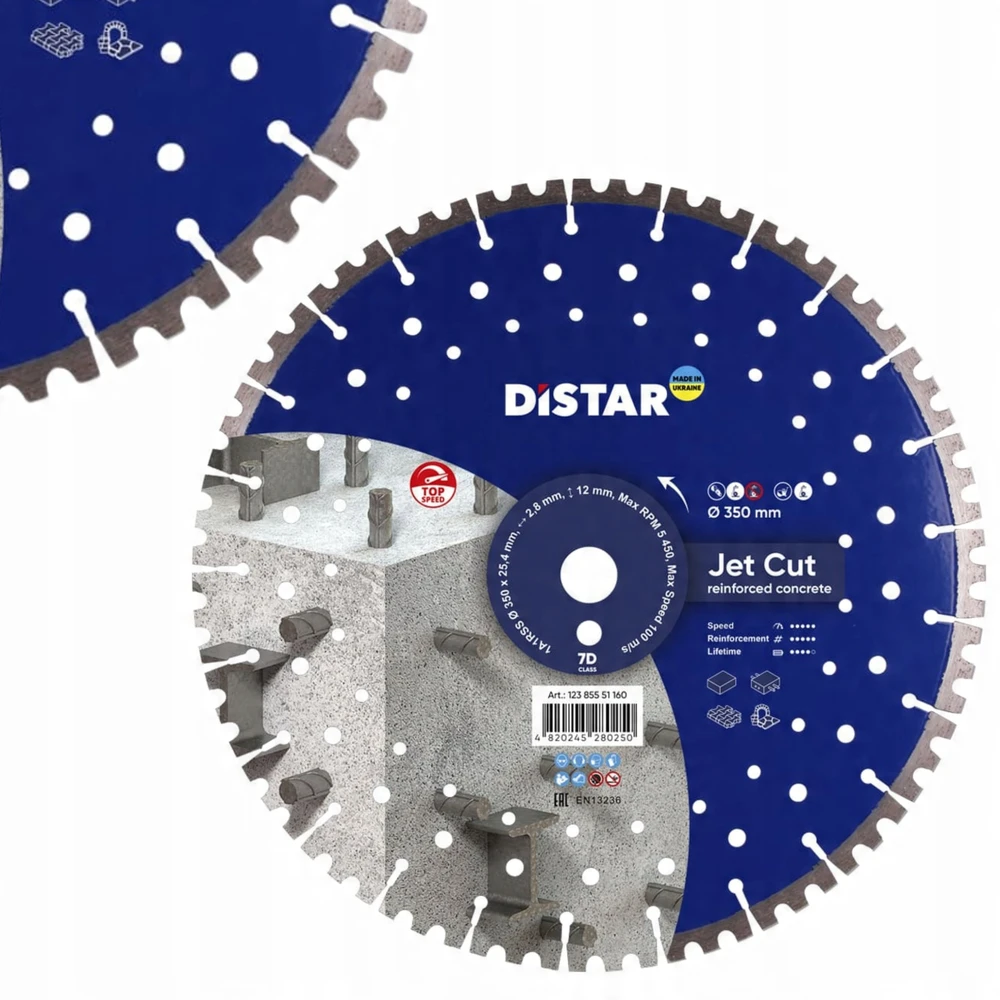 350mm DISTAR JetCUT deimantinis diskas armuotam betonui
