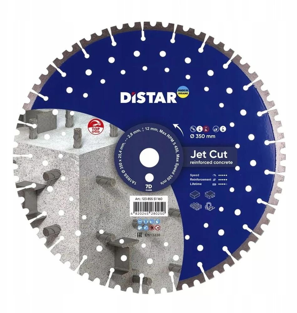 350mm DISTAR JetCUT deimantinis diskas armuotam betonui