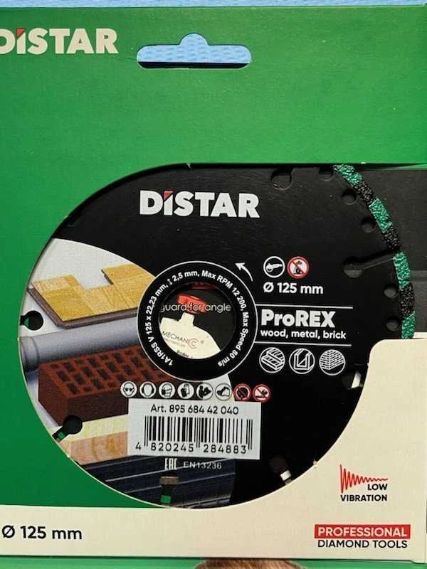 125mm Distar ProREX Universalus pjovimo diskas