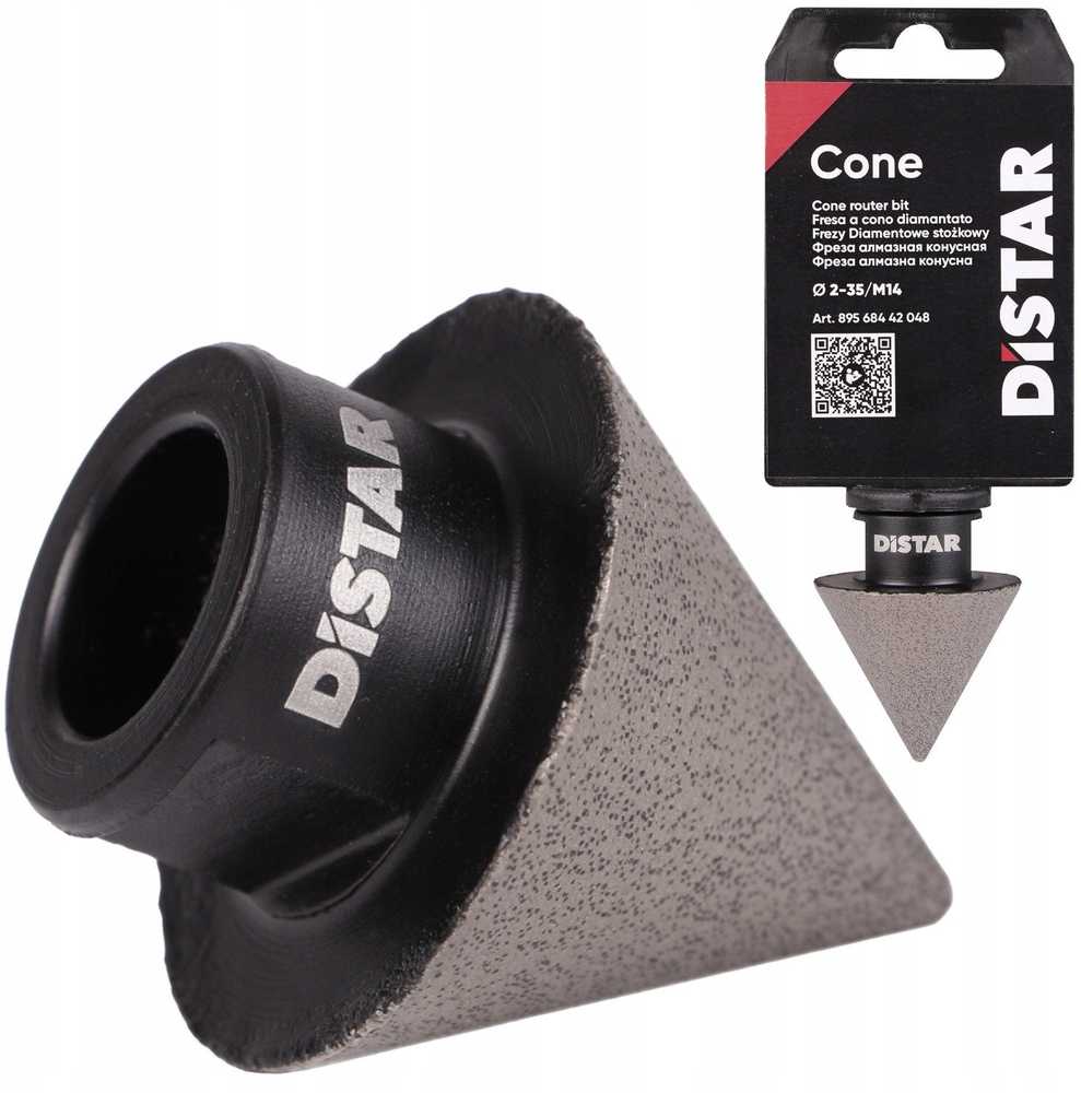 M14 Kūginė deimantinė freza Distar Cone 2-35mm
