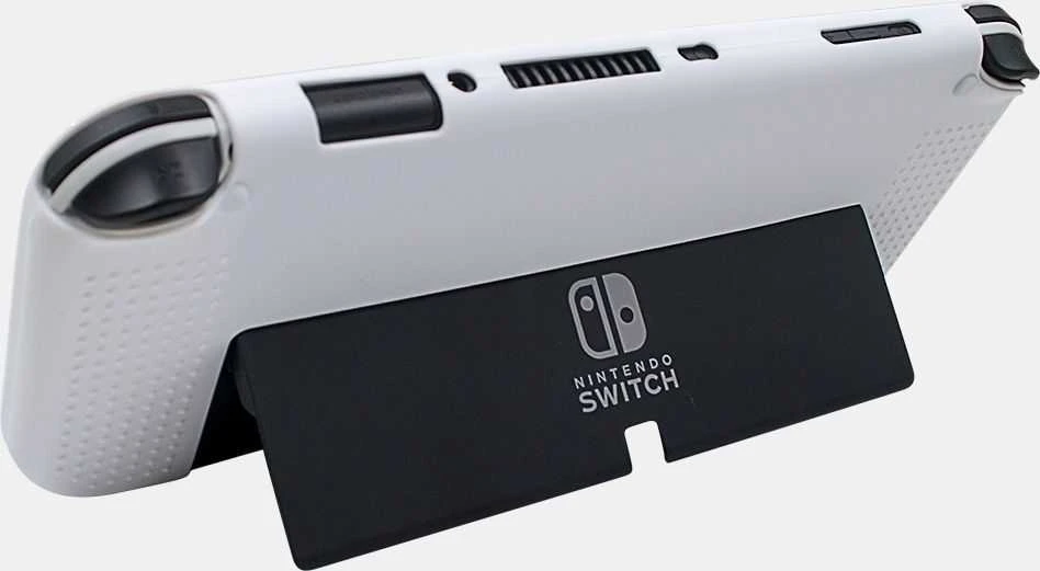 Mimd silikoninis dėklas, skirtas Nintendo Switch Baltas