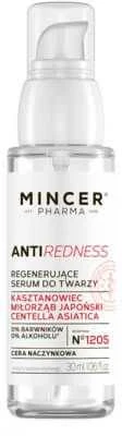 Mincer Pharma Anti-Redness regeneruojantis veido serumas kraujagyslių odai N°1205 30ml