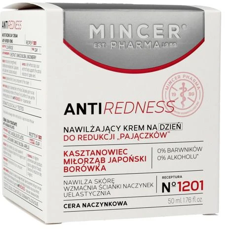Mincer Pharma Anti-Redness drėkinamasis kremas vorinių venų mažinimui dienai Nr.1201 50ml