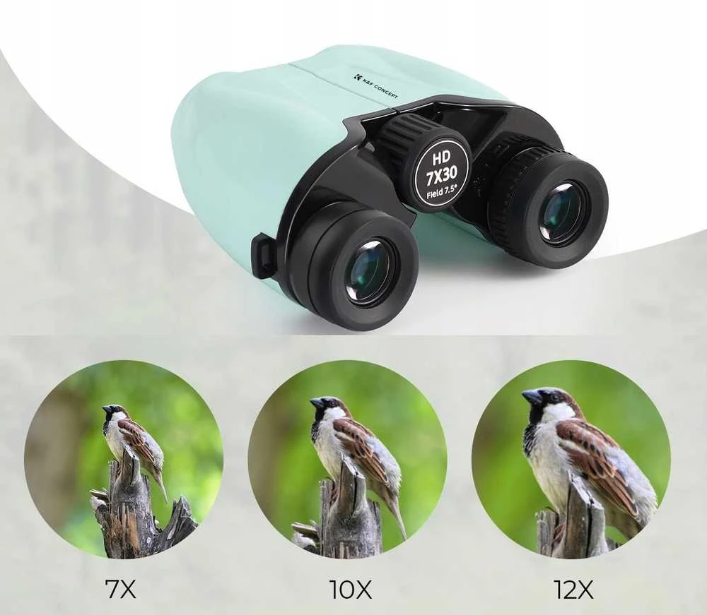 Žiūronai Mini K&F Concept Zoom 7x30mm 7x30 IP65 BAK4 + dėklas / KF33.094