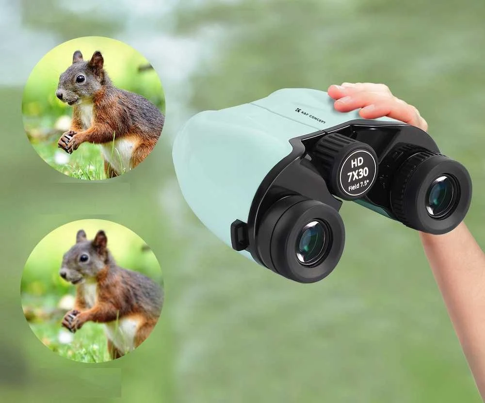 Žiūronai Mini K&F Concept Zoom 7x30mm 7x30 IP65 BAK4 + dėklas / KF33.094