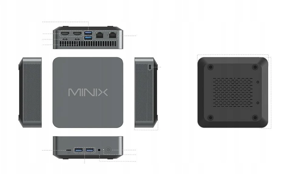Mini kompiuteris Minix N512 i5 12600h 16GB 1TB Windows 11 Pro