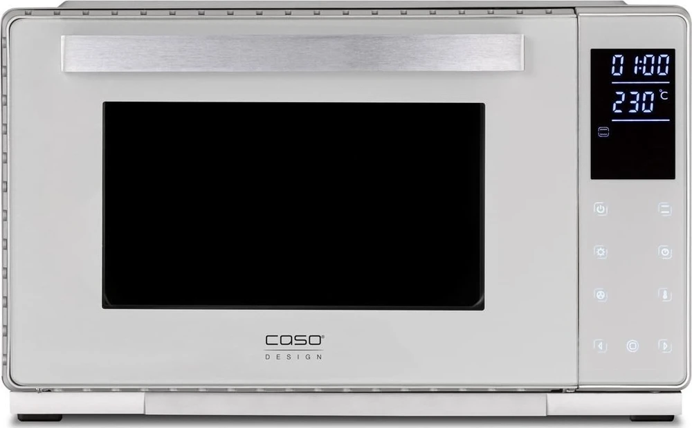 Mikrobangų krosnelė Caso | Compact orkaitė | Bake & Style 26 Touch | Easy Clean | Compact | 1500 W | Sidabrinis