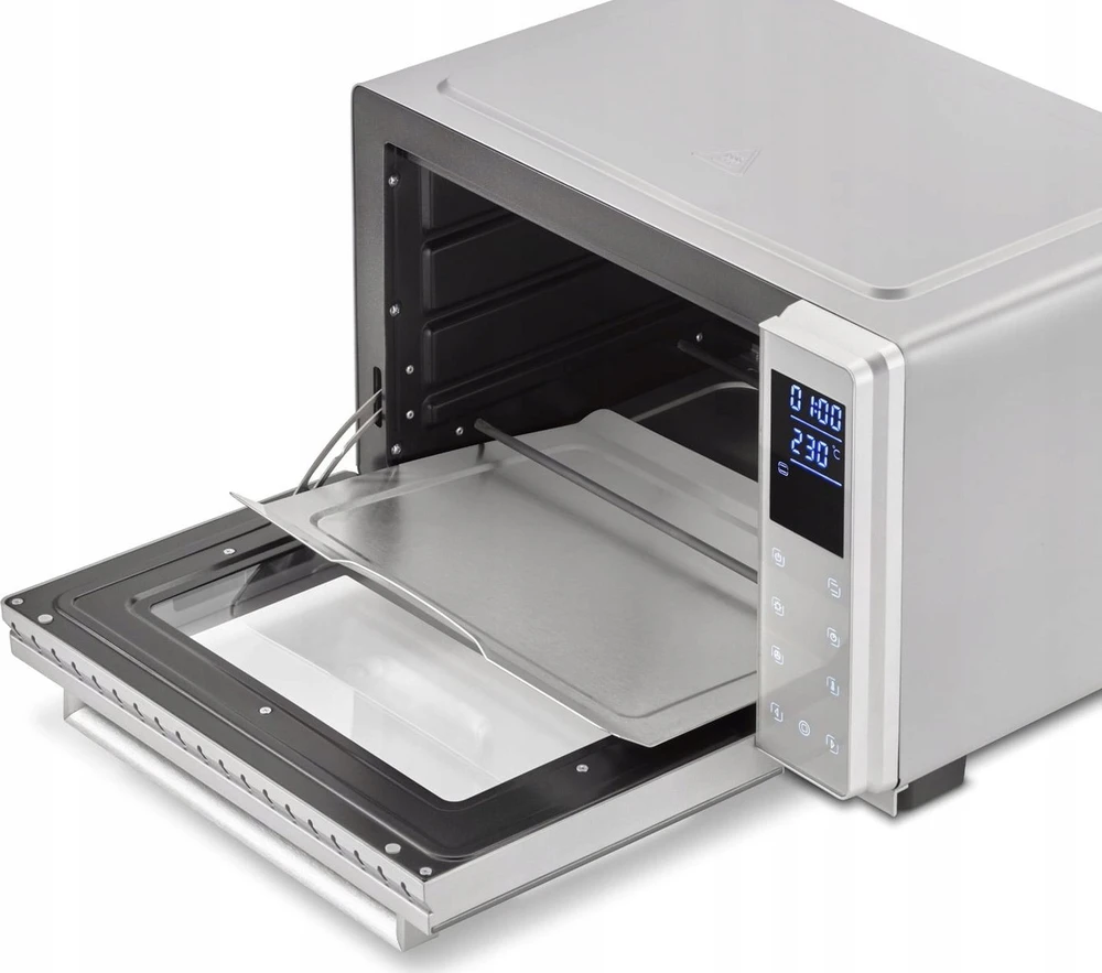Mikrobangų krosnelė Caso | Compact orkaitė | Bake & Style 26 Touch | Easy Clean | Compact | 1500 W | Sidabrinis