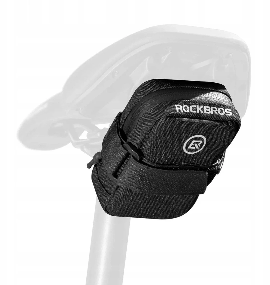 Rockbros Mini Saddle Bag with CO2 Cartridge Holder – Juodas/Žalias