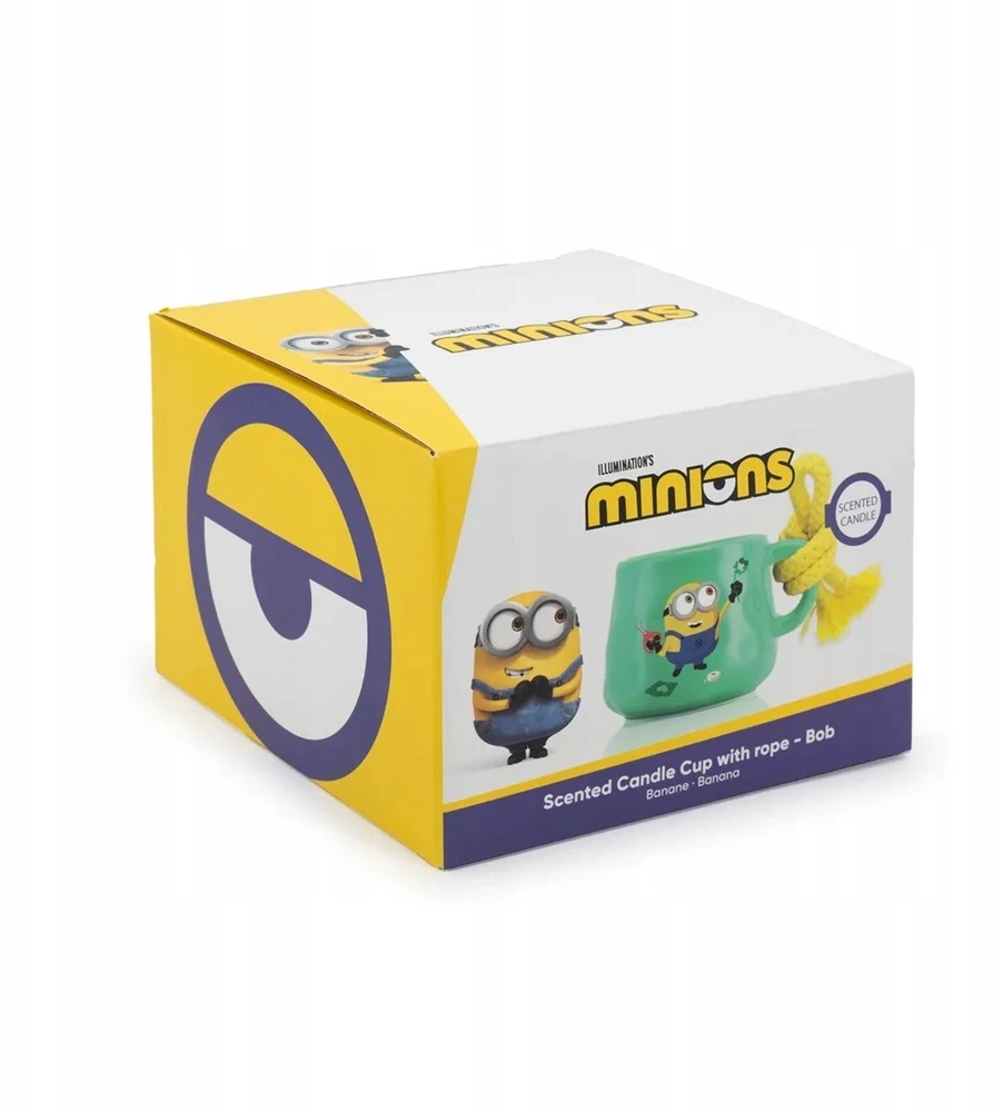 „Minions“ kvapioji žvakė puodelyje su Bobo virvele - 200 g